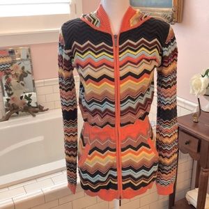 Missoni by target 20th anniversary collection multi color hoodie sweater size XL